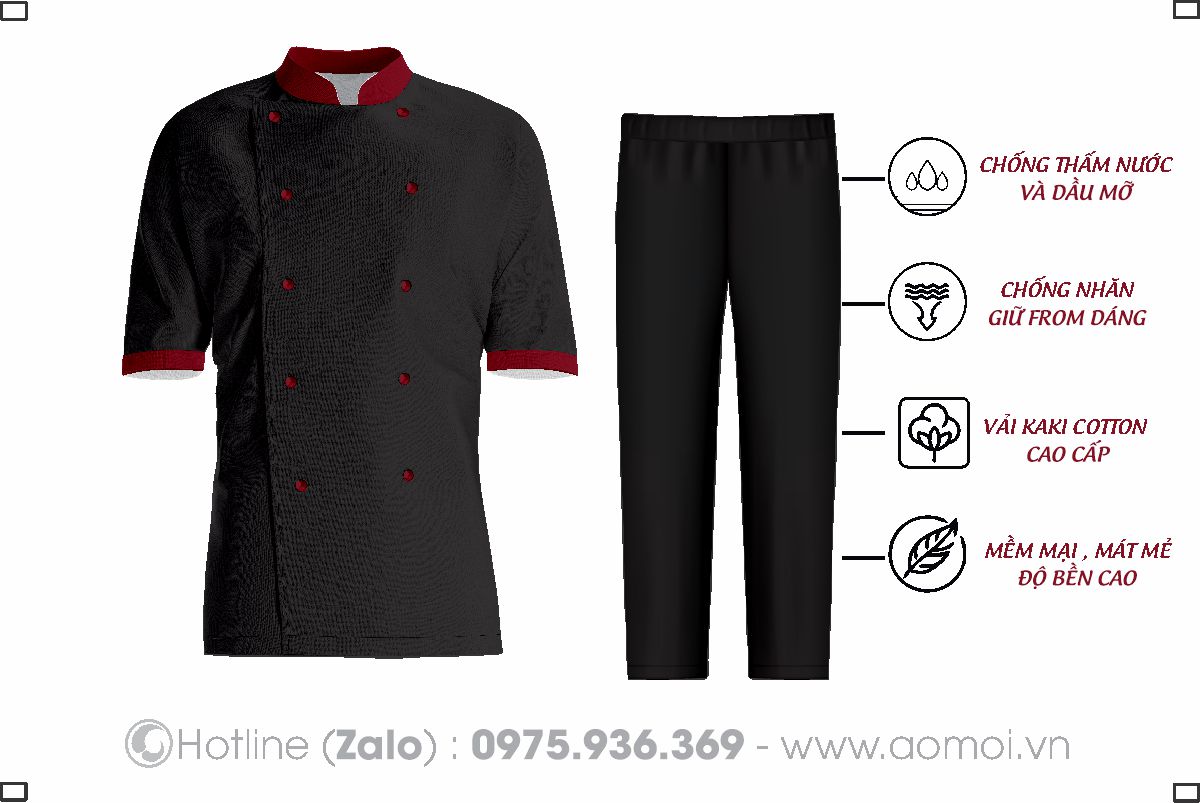 Áo đồng phục bếp 05