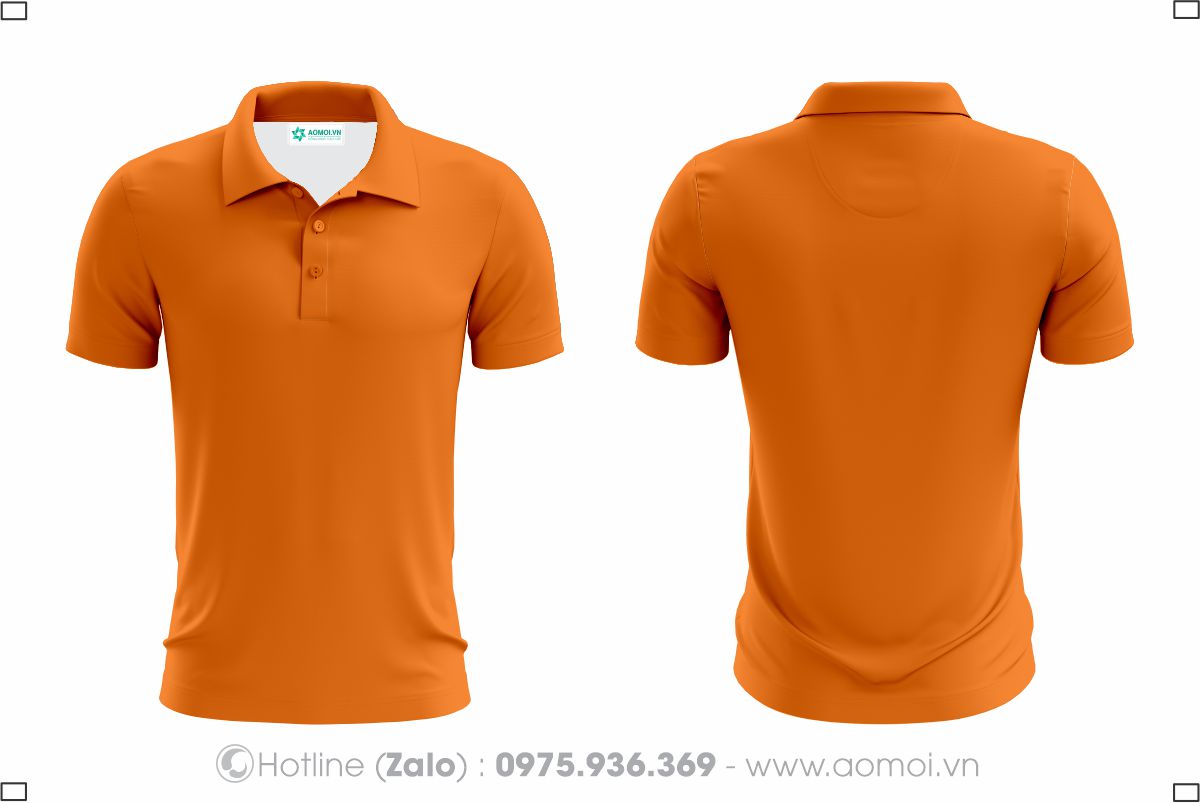 Áo thun cổ bẻ cam