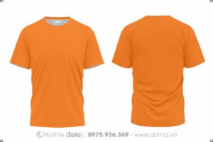 Áo thun cổ tròn cam