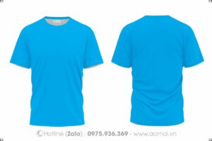 Áo thun cổ tròn xanh YA