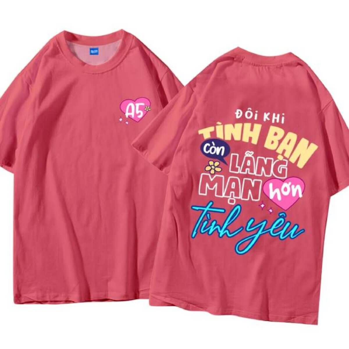 Mẫu áo phông in slogan đơn giản nhưng chất