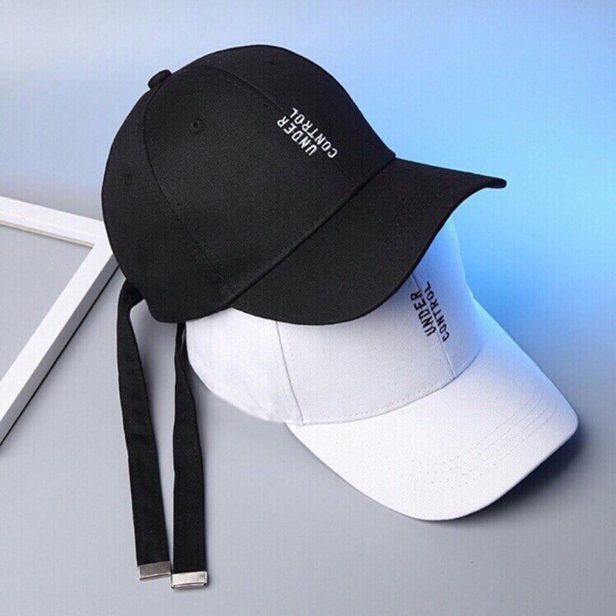 Nón lưỡi trai có dây làm từ vải cotton