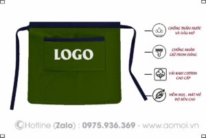 Tạp dề đen- Tạp giề đồng phục 07