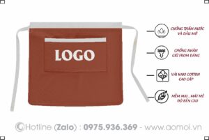 Tạp dề bò- Tạp dề ngắn đồng phục 09