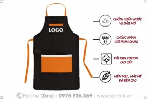 Tạp dề nhà hàng bartender- Tạp dề đồng phục 10